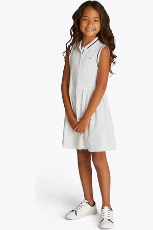 Tommy Hilfiger Vestito di cotone bambina colore KG0KG08566