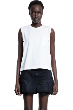 SACAI WOMAN T-SHIRTS & TANK TOPS