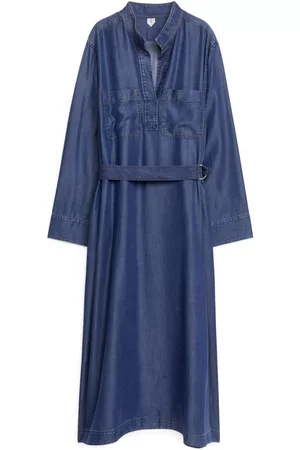 ARKET Donna Vestiti casual - Belted Denim Dress - Blue