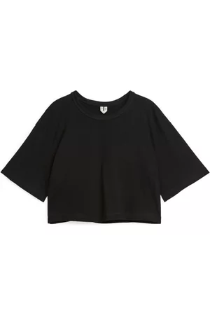 ARKET Donna T-shirt - Crop T-Shirt - Black