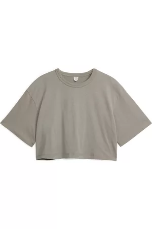 ARKET Donna T-shirt - Crop T-Shirt - Brown