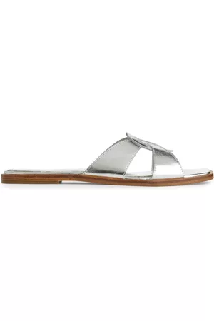 ARKET Donna Slip brasilana - Flat Leather Slip-Ins - Grey