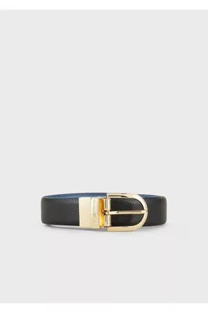 Emporio Armani Donna Cinture - Cintura Reversibile Stampa Palmellata
