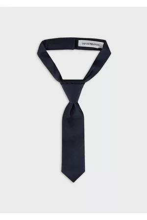 Emporio Armani Uomo Cravatte - Cravatta In Pura Seta Con Velcro