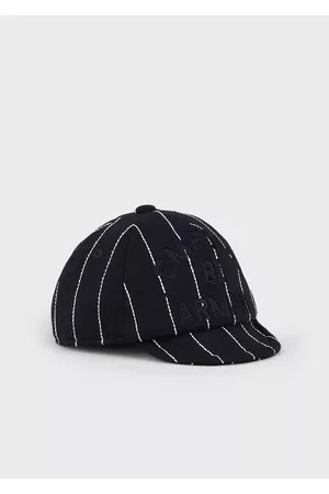 Emporio Armani Cappello Da Baseball A Righe Impunturate E Ricamo 81