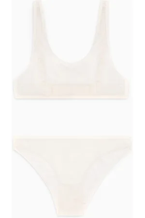 Set reggiseno e mutandine intimo Sexy bianco per donna intimo in