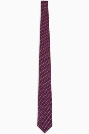 Giorgio Armani Cravatta in seta jacquard geometrico