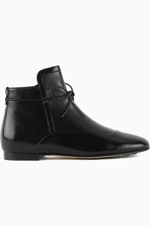 Giorgio Armani Stivaletti in vernice mossa