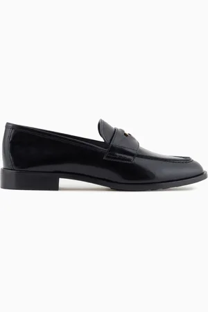 Giorgio Armani Mocassini in pelle spazzolata