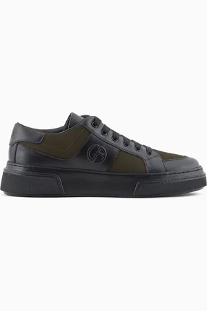 Giorgio Armani Sneakers in pelle e tessuto