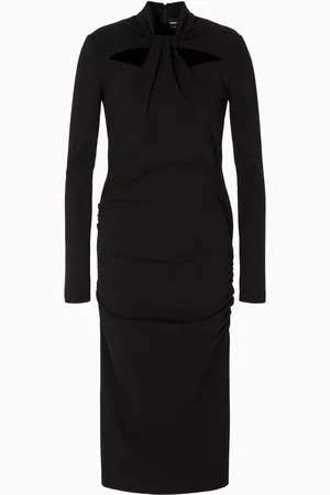 Giorgio Armani Abito longuette in misto viscosa punto Milano ASV