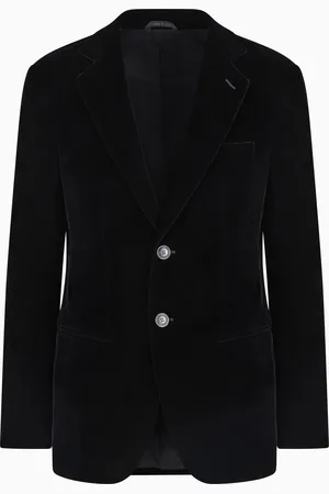 Giorgio Armani Giacca Icon monopetto linea George in velluto stretch