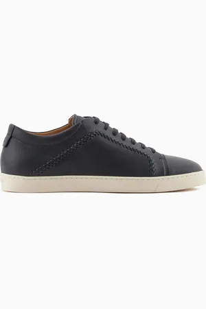 Giorgio Armani Sneakers in nappa con infilature