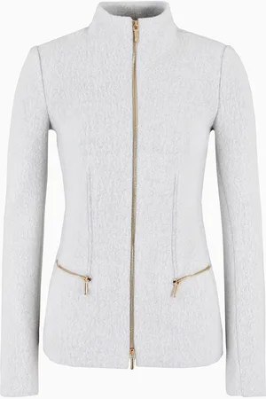 Giorgio Armani Giacca con zip in cotone, lana e cashmere double