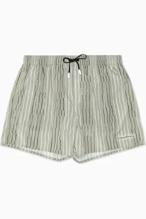 Giorgio Armani Costume da bagno boxer stampa riga irregolare