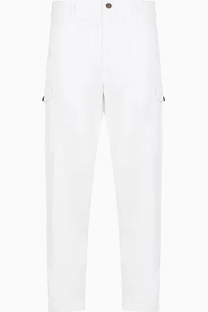 Giorgio Armani Pantaloni cargo in gabardine di cotone stretch