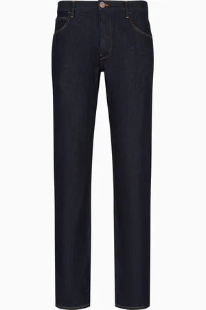 Giorgio Armani Pantalone 5 tasche regular fit in denim di cotone stretch