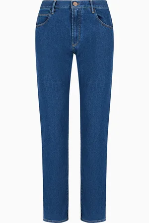 Giorgio Armani Pantalone 5 tasche regular fit in denim di cotone stretch