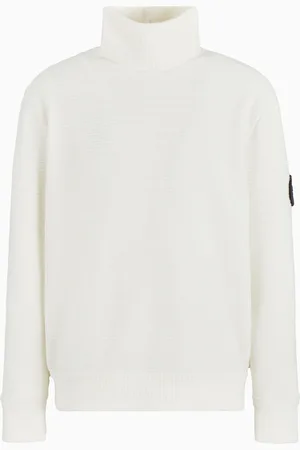 Giorgio Armani Neve Maglia a lupetto in cotone cashmere a coste