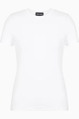 Giorgio Armani T-shirt in jersey di viscosa stretch