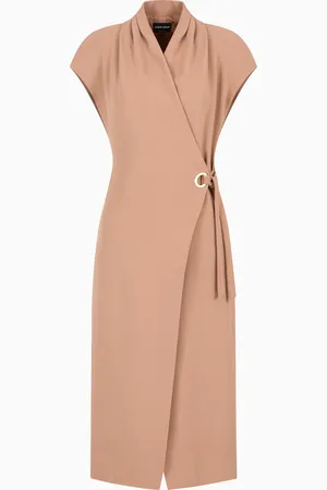 Giorgio Armani Abito longuette in cady di seta