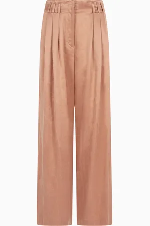 Giorgio Armani Pantaloni ampi in viscosa e cupro