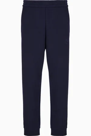 Giorgio Armani Pantaloni jogger in cotone e cashmere