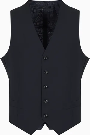 Giorgio Armani Gilet monopetto in lana vergine
