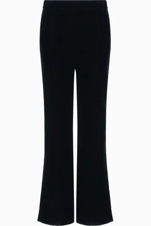 Giorgio Armani Pantaloni cropped in velluto
