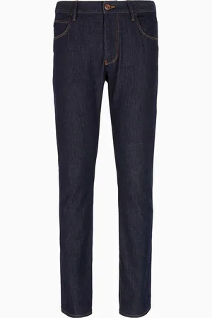 Giorgio Armani Pantalone 5 tasche slim fit in denim di cotone stretch