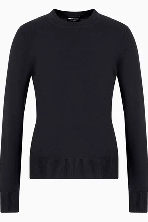 Giorgio Armani Maglione in cashmere con profili a coste