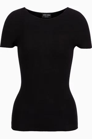 Giorgio Armani Maglia a maniche corte in viscosa punto links