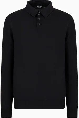 Giorgio Armani Polo a maniche lunghe in cashmere