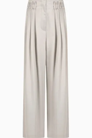 Giorgio Armani Pantaloni ampi in viscosa e cupro