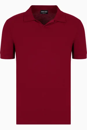Giorgio Armani Polo a maniche corte in jersey di viscosa stretch ASV