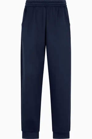Giorgio Armani Pantaloni jogger in double jersey di misto modal