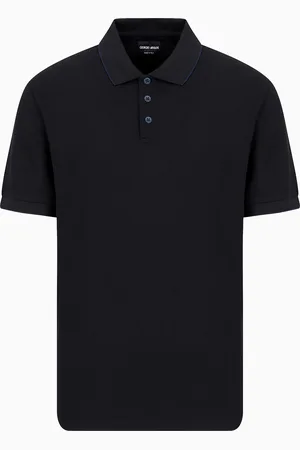Giorgio Armani Polo in piquet di cotone filo di scozia