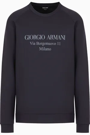 Giorgio Armani Felpa Borgonuovo 11 in doppio Jersey di cotone