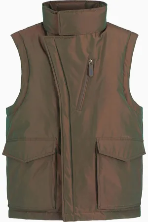Giorgio Armani Neve Gilet imbottito in tessuto cangiante