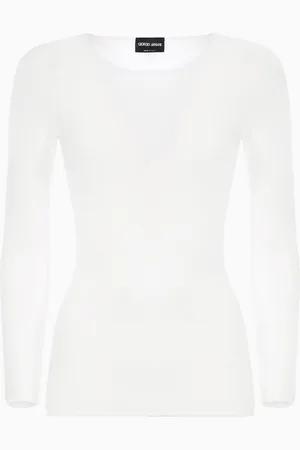 Giorgio Armani Maglia a maniche lunghe in viscosa punto links