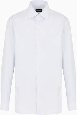 Giorgio Armani Camicia regular fit in cotone luxury micro fantasia