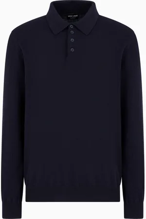 Giorgio Armani Polo a maniche lunghe in cashmere