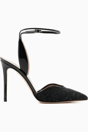Giorgio Armani Décolleté in vernice e micro strass