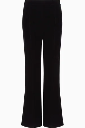 Giorgio Armani Pantaloni cropped in velluto
