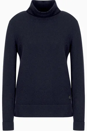 Giorgio Armani Maglia con collo ad anello in puro cashmere