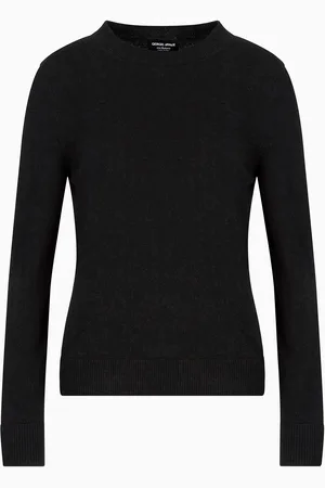 Giorgio Armani Maglione in cashmere con profili a coste