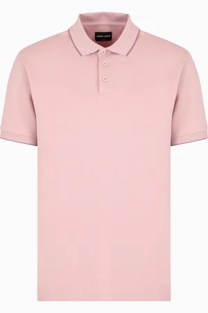 Giorgio Armani Polo in piquet di cotone filo di scozia