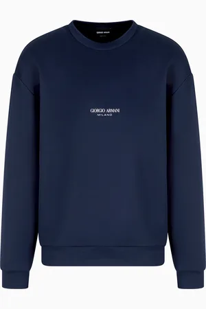 Giorgio Armani Felpa girocollo in jersey di micromodal