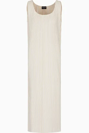 Giorgio Armani Abito in jersey di seta e suede