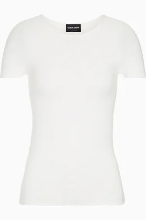 Giorgio Armani Maglia a maniche corte in viscosa punto links